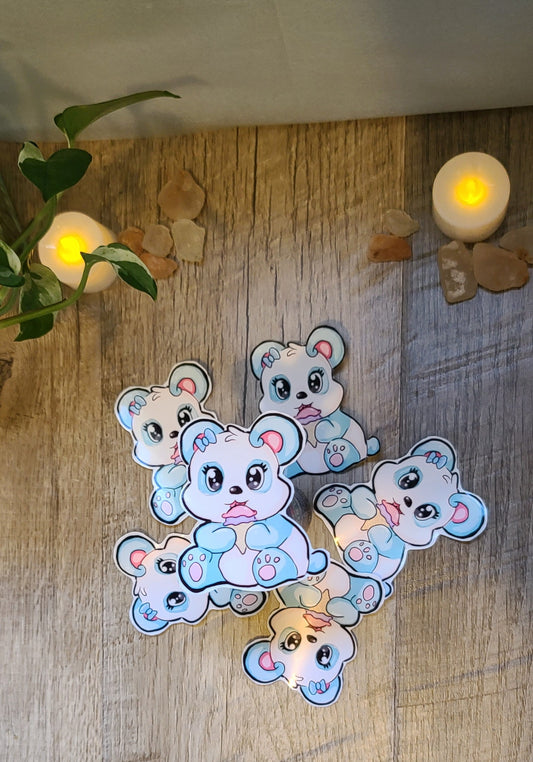 Chibi Blue Panda Sticker