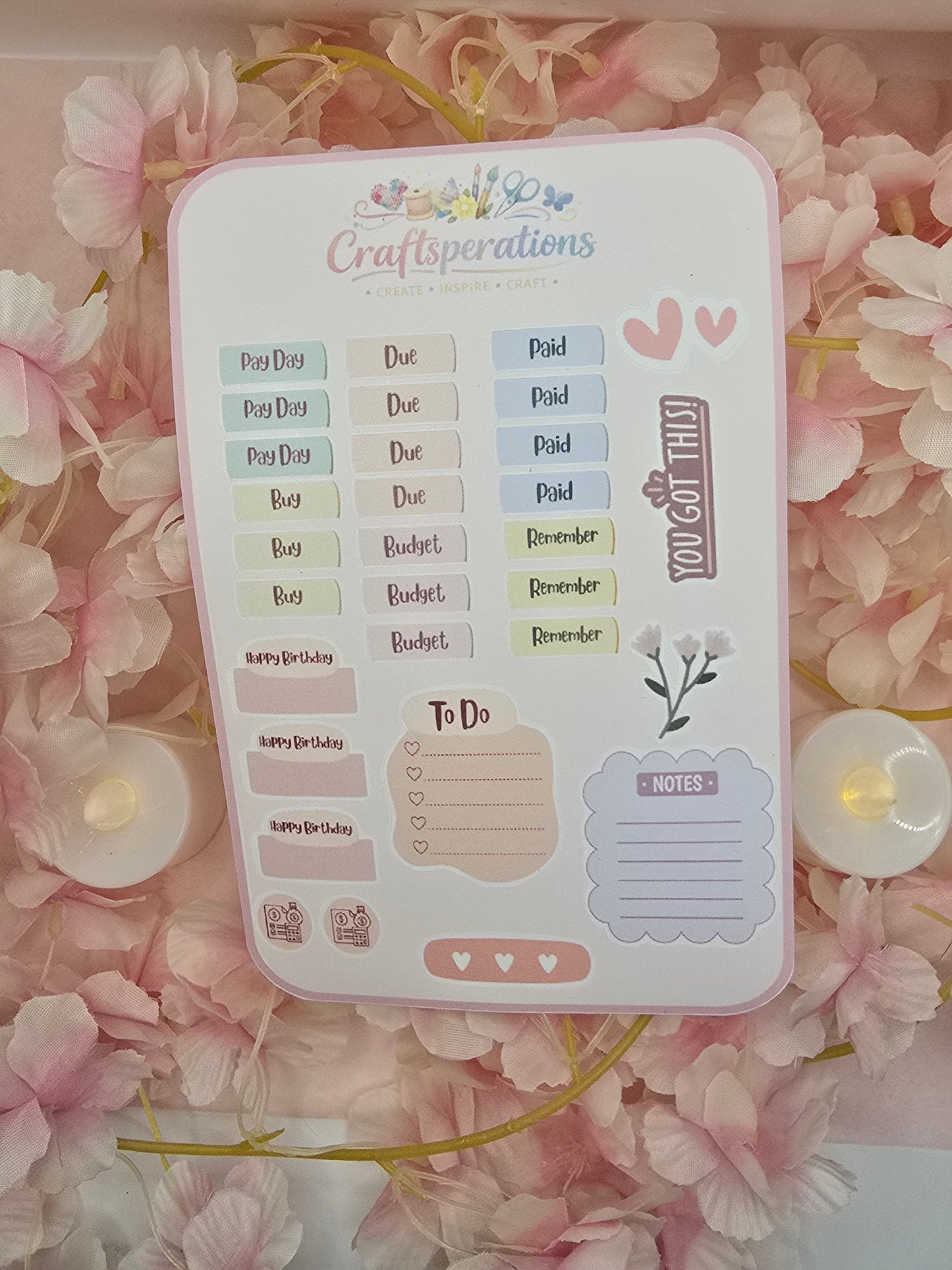 Planner Sticker Sheet