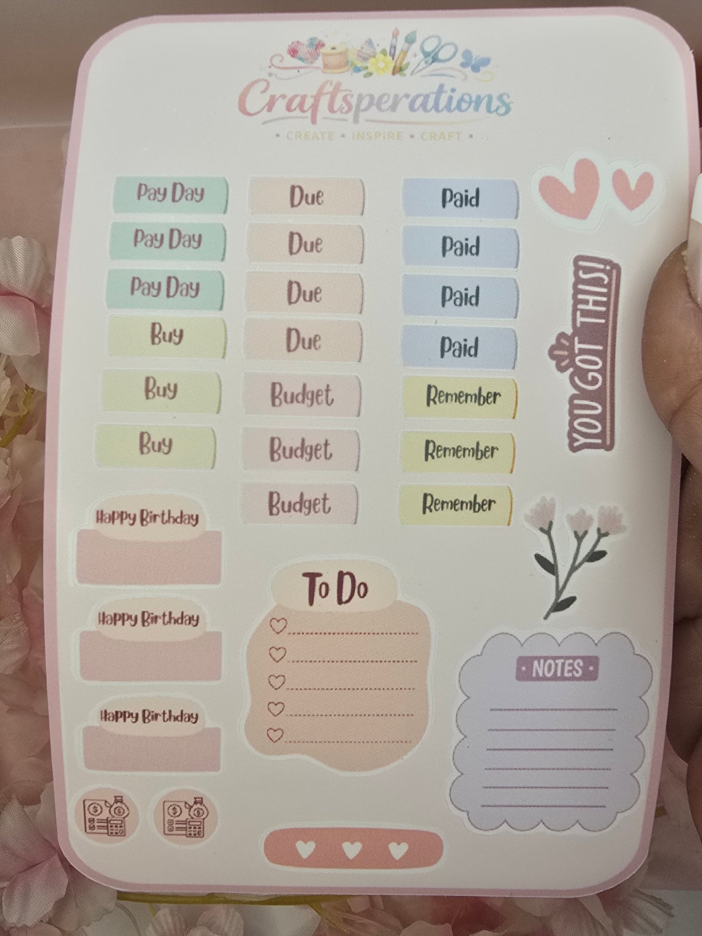 Planner Sticker Sheet