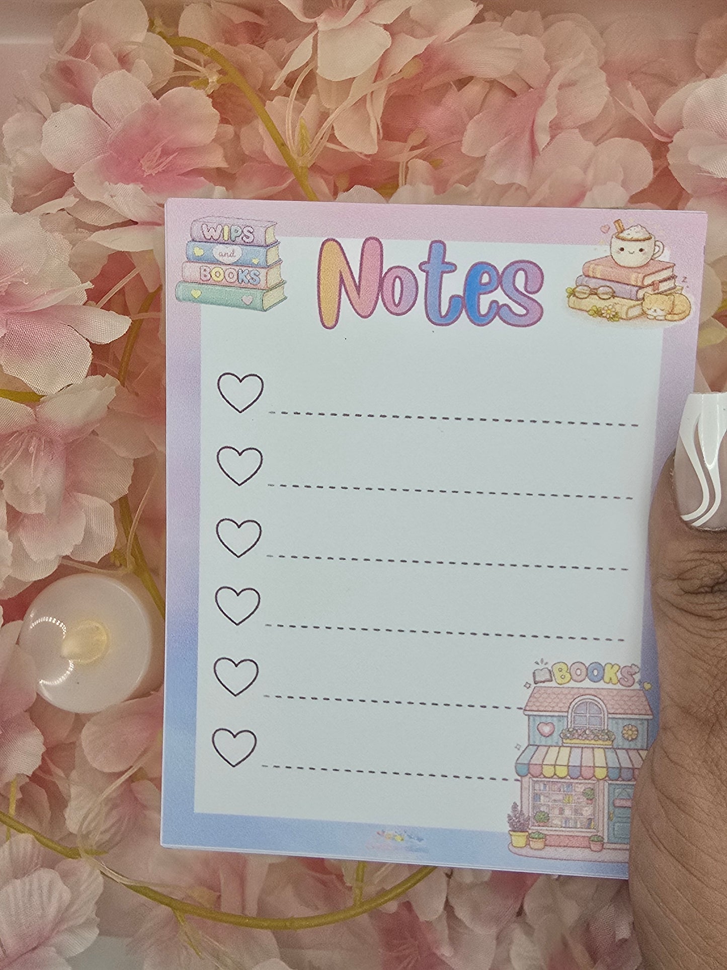 Bookish Pastel Notepad