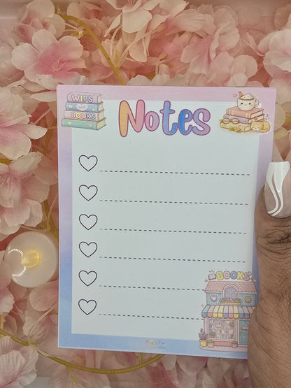 Bookish Pastel Notepad