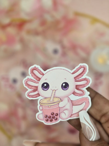 Strawberry Axolotl sticker