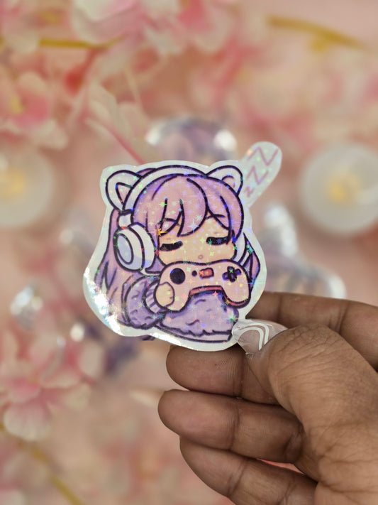 Holographic sleepy gamer