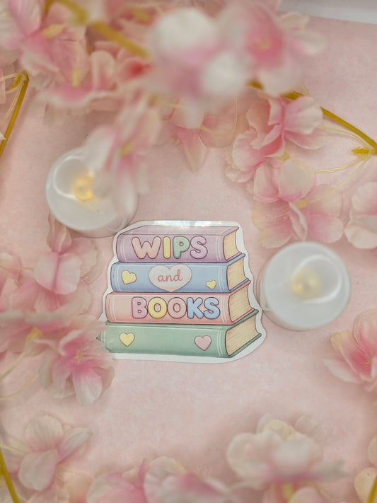 WIPS and Books sticker