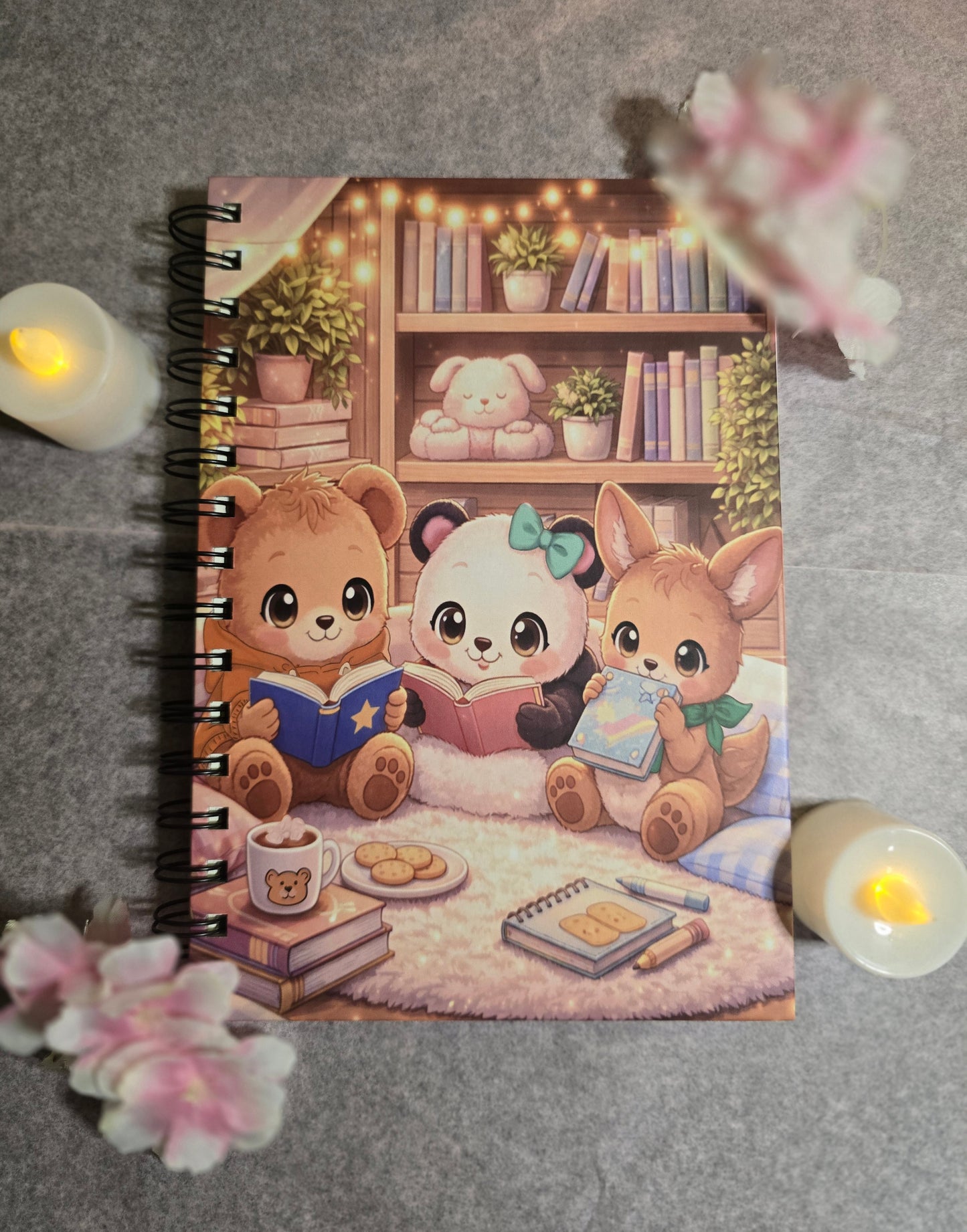 Cozy Reading Nook Spiral Notebook