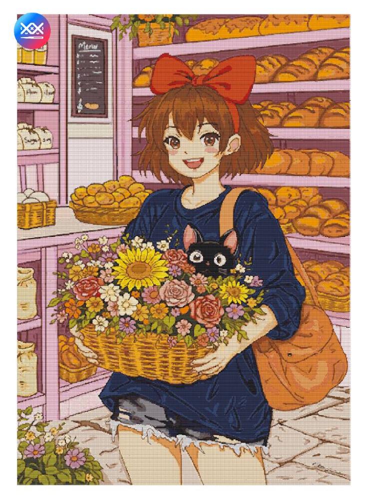 Kiki's Bakery Cross Stitch Pattern